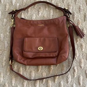 Coach Legacy cognac cross body and shoulder bag